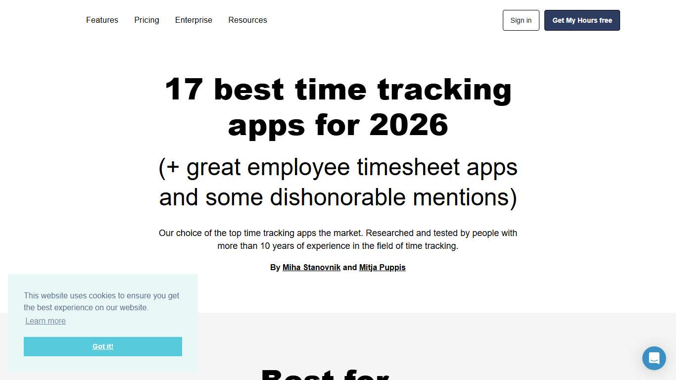 17 Best Time Tracking Apps for 2026 My Hours